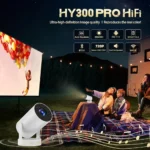 XO HY300 PRO 2025 Smart 4K Portable Mini Projector, Auto Keystone Correction, - Image 4